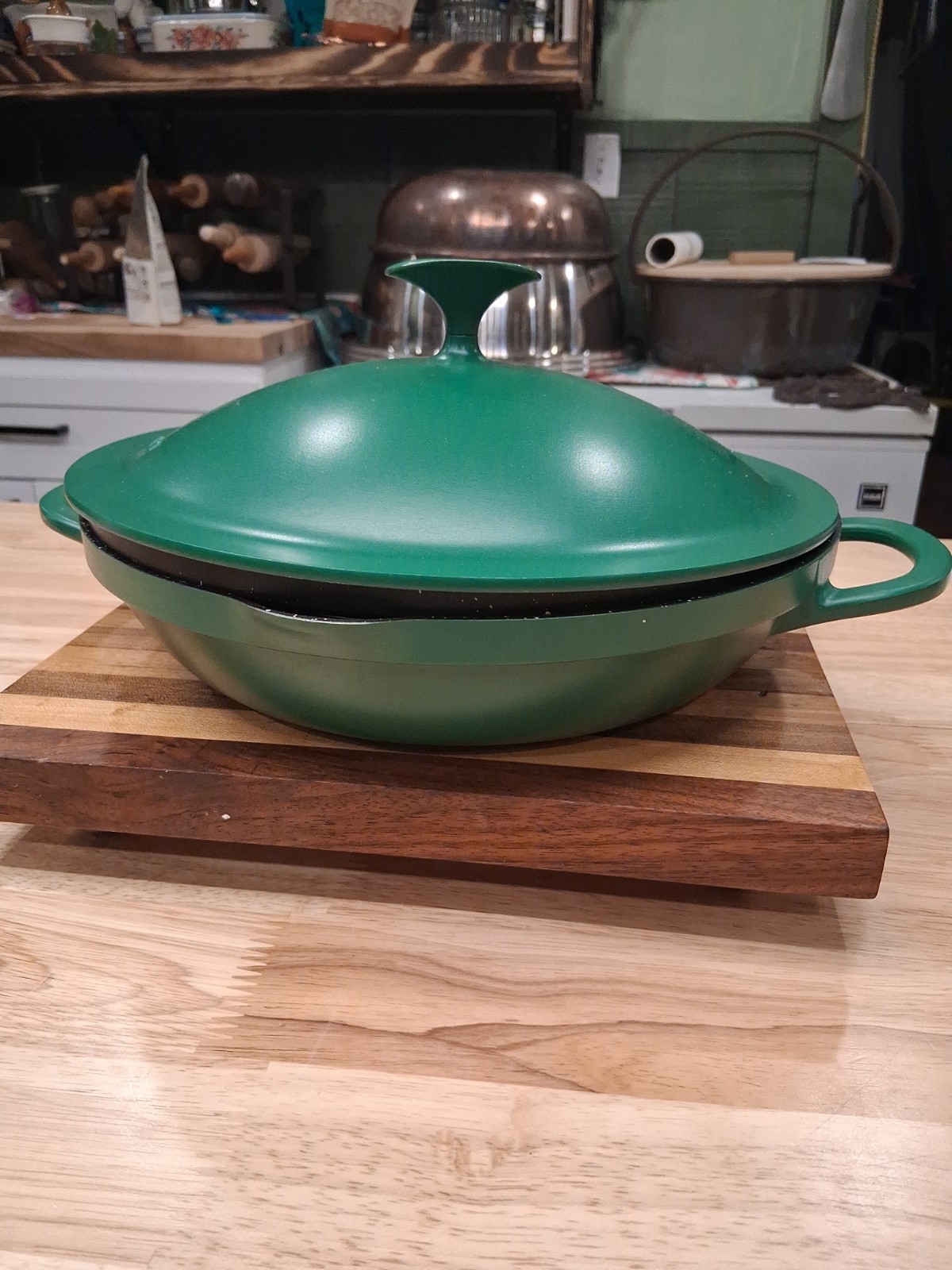 3 Pc Curtis Stone 11″ Dura-Pan Nonstick Cast Aluminum All Day Pan—Green Look