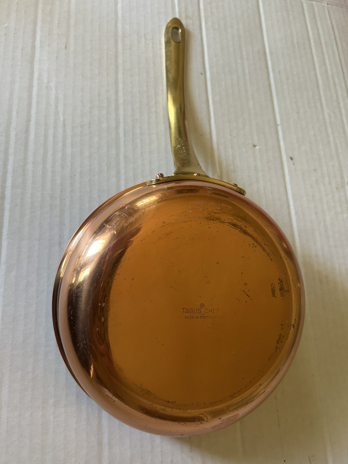 Tagus 6 inch Copper Pan Skillet Made in Portugal Brass Copper Vintage