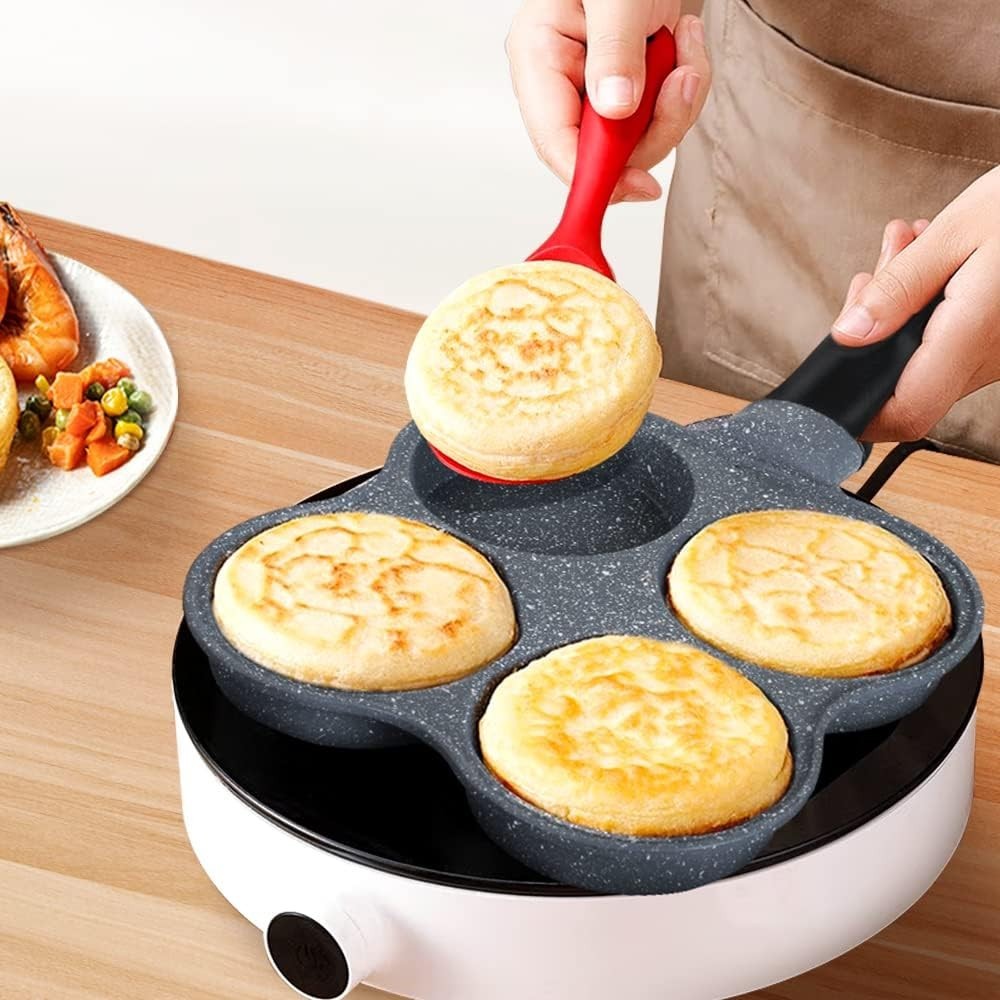 Rustless Egg Frying Pan | 4-Cup Nonstick Easy Clean Egg Cooker Omelet Pan For…