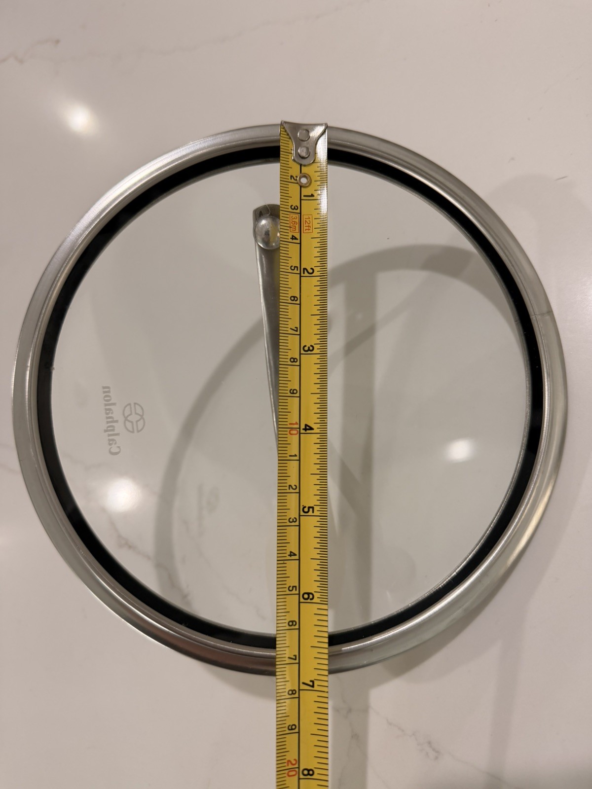 Lot of 3 Calphalon Glass Replacement Lids 12″ 10″ 8.5″ Stainless Rim & Handle