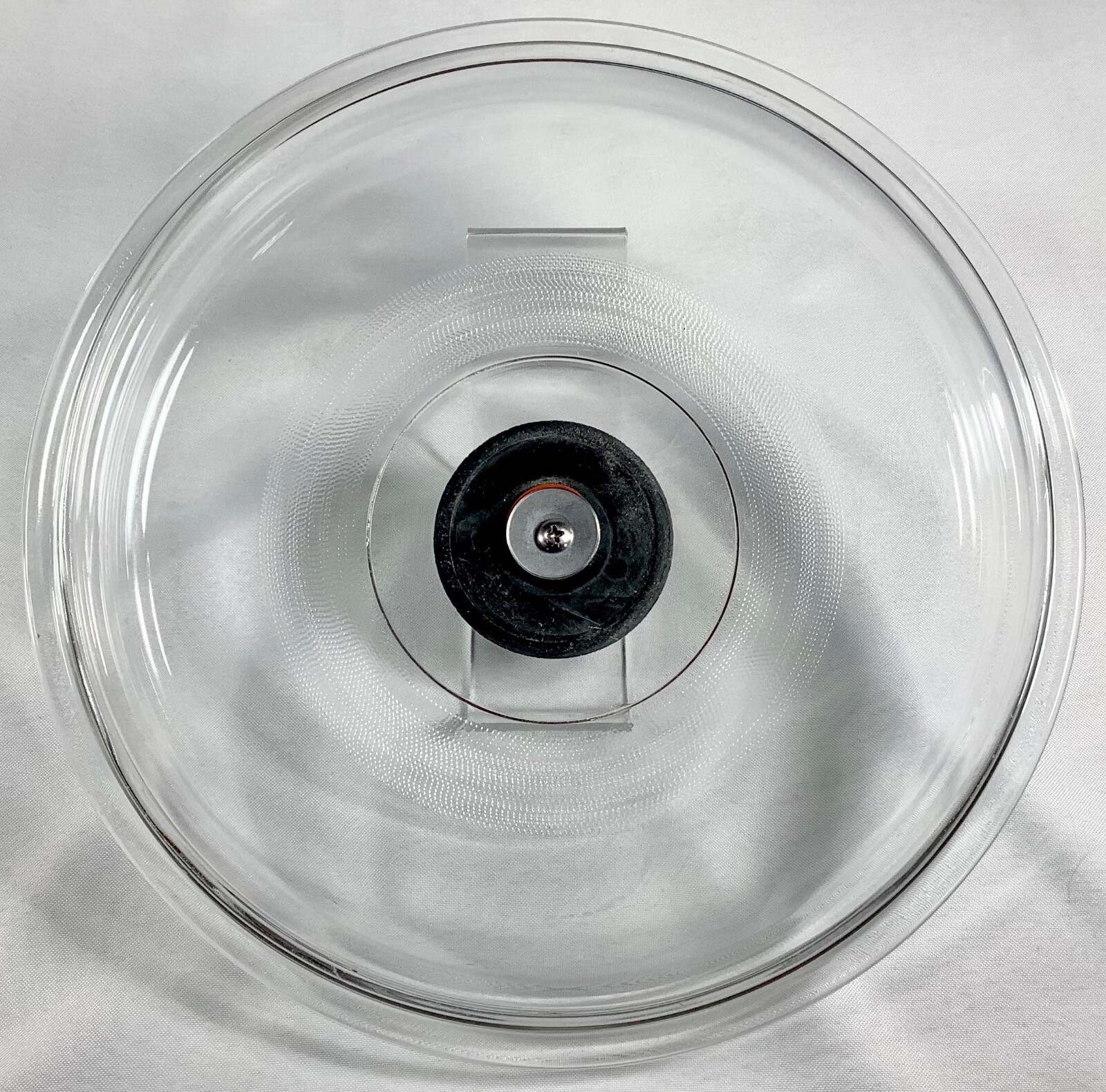 MEXICO 14 Clear Glass Replacement Lid 10.75” Black Handle Knob Crock Pot GUC