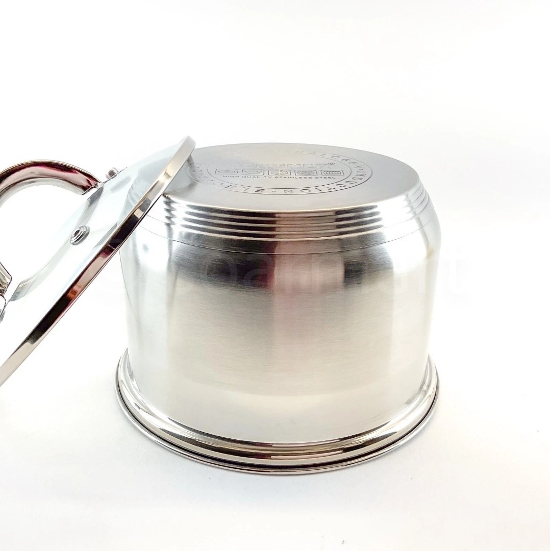 Bergner Essential Series Stainless Steel 1.8-qt Saucepan with Lid Cookware NWT