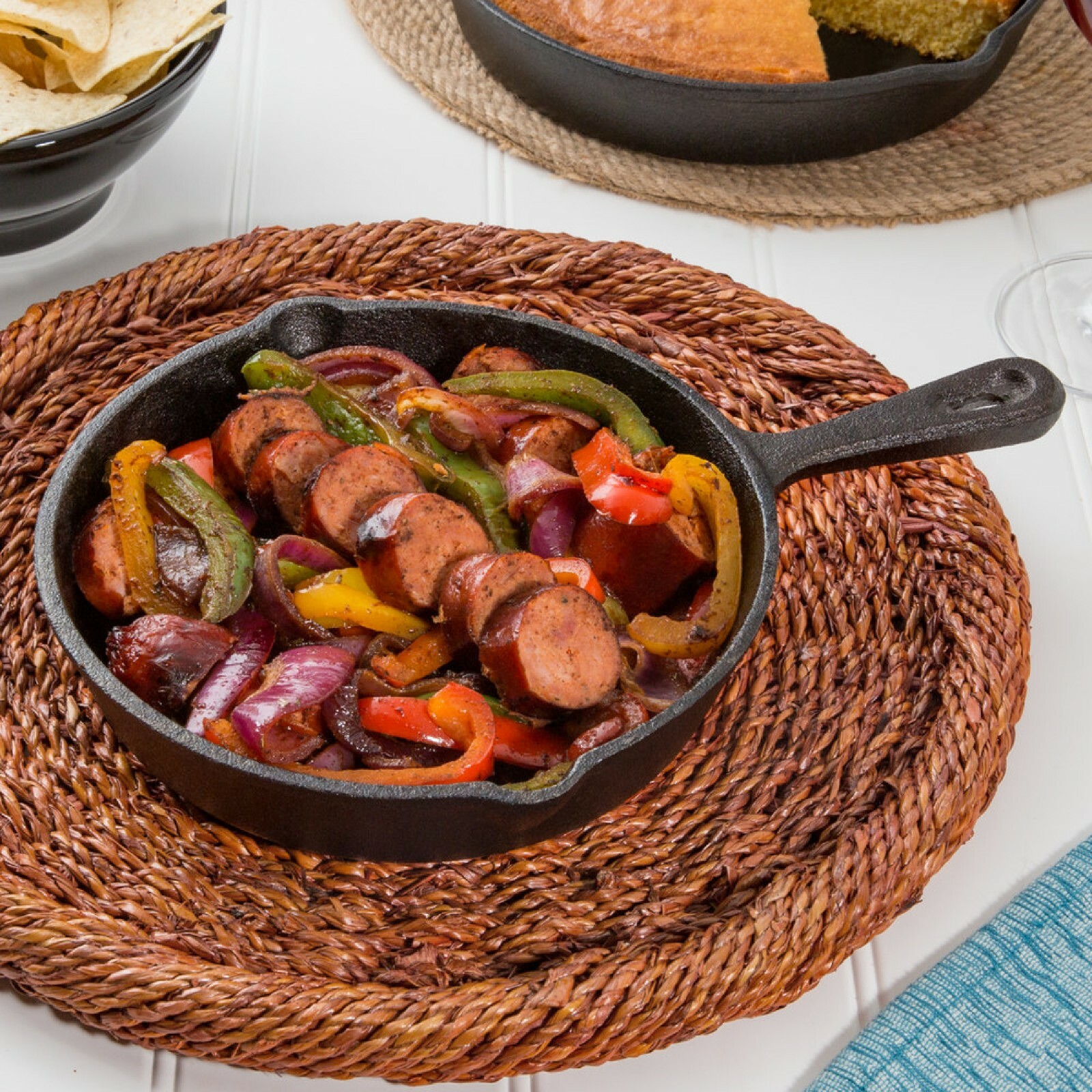 10″ Round Cast Iron Frying Pan / Skillet with Handle (4 Skillets) by MyXOHome