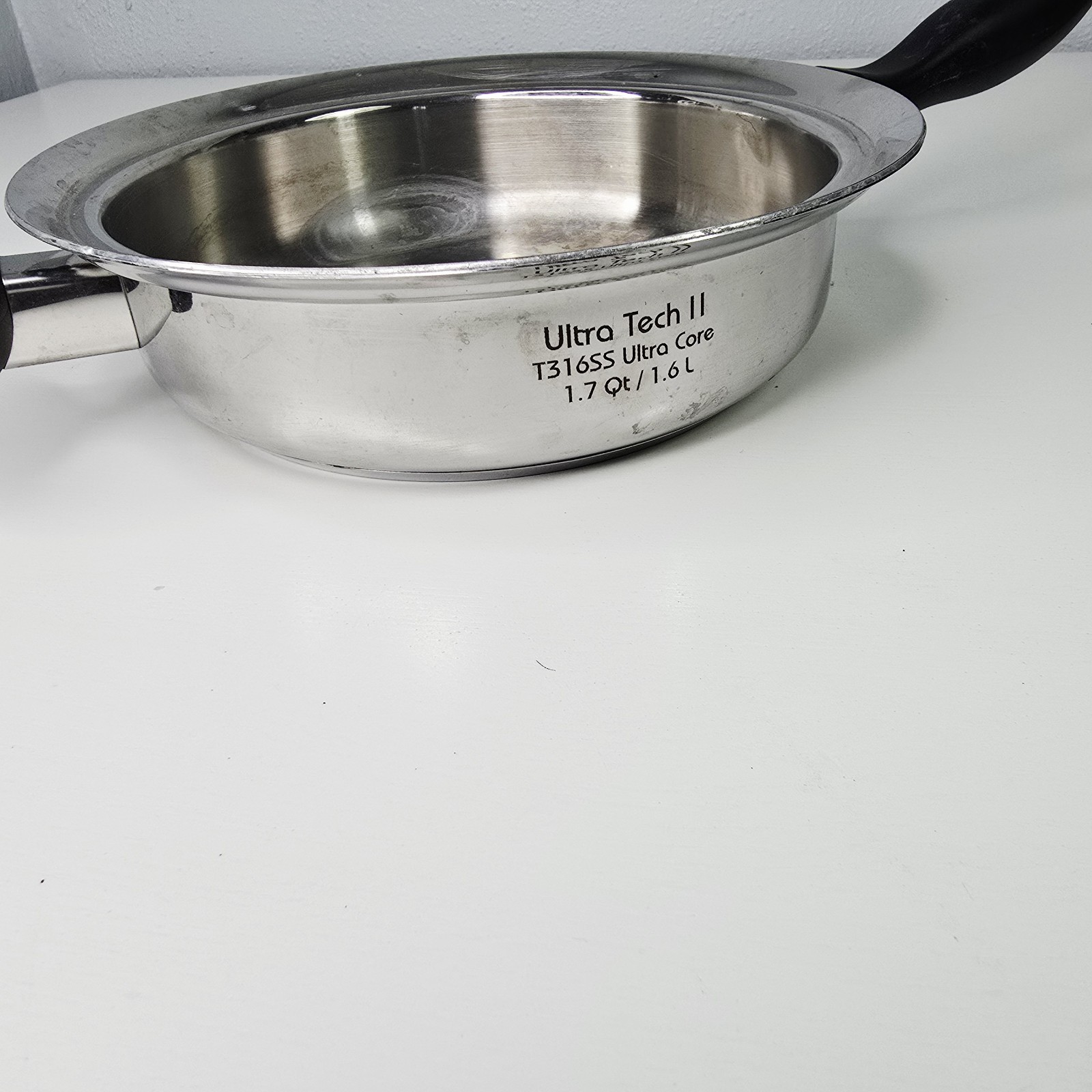 Carico Ultra Tech II T316SS Ultra Core 1.7qt 9″ Sauce Pan Frying Pan Pot No LID