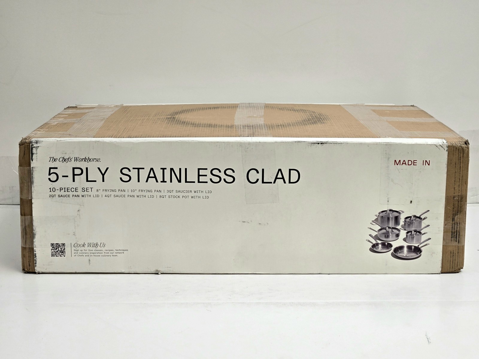 Made in Cookware 5-Ply Stainless Steel Clad 10-Piece Set the Chef’s Workhorse