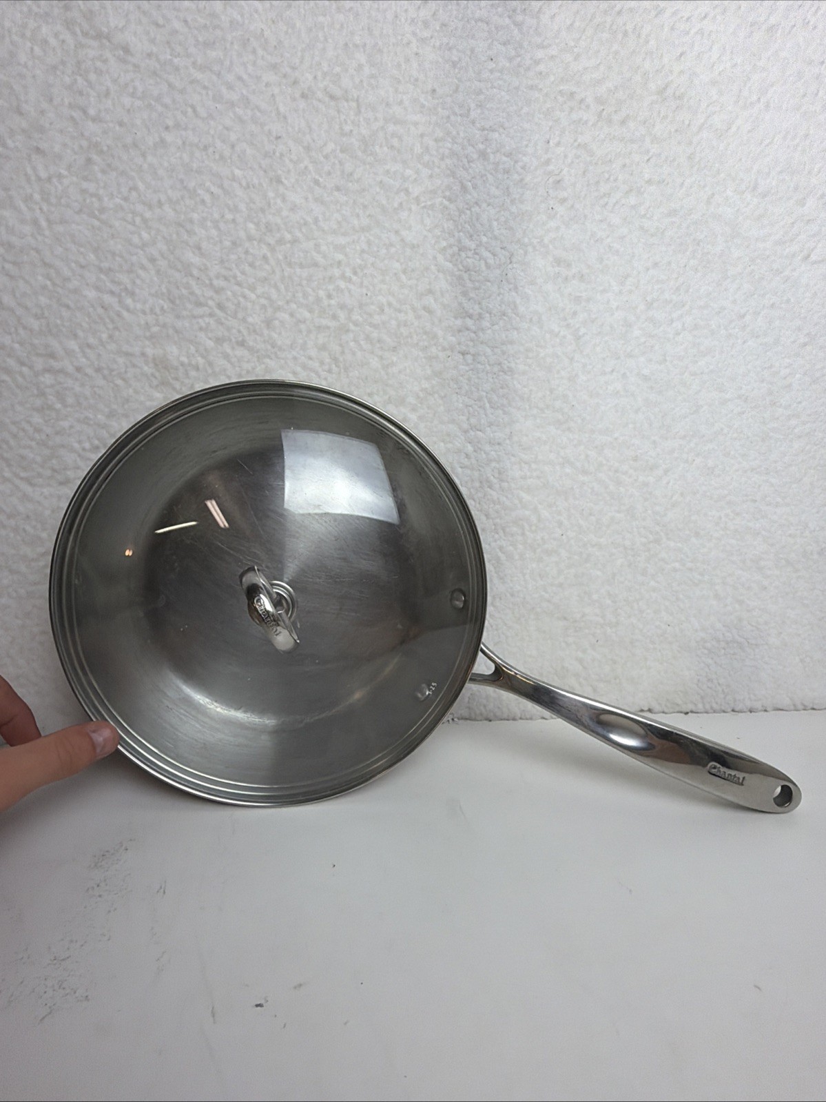 Chantal 21 Stainless Steel Induction Frying Pan – 8″ 20cm SLIN63-24 0916 W/ Lid