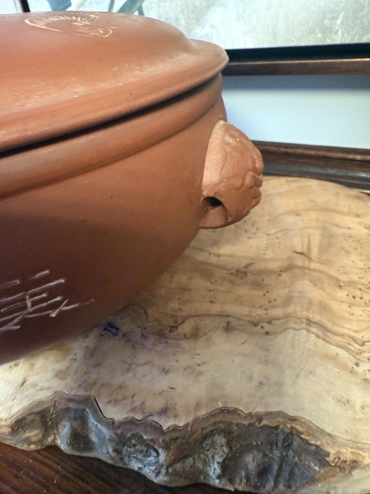 Vintage Asian Red Clay Pottery Large Steamer Yunnan Qigue Cook Pot Yixing