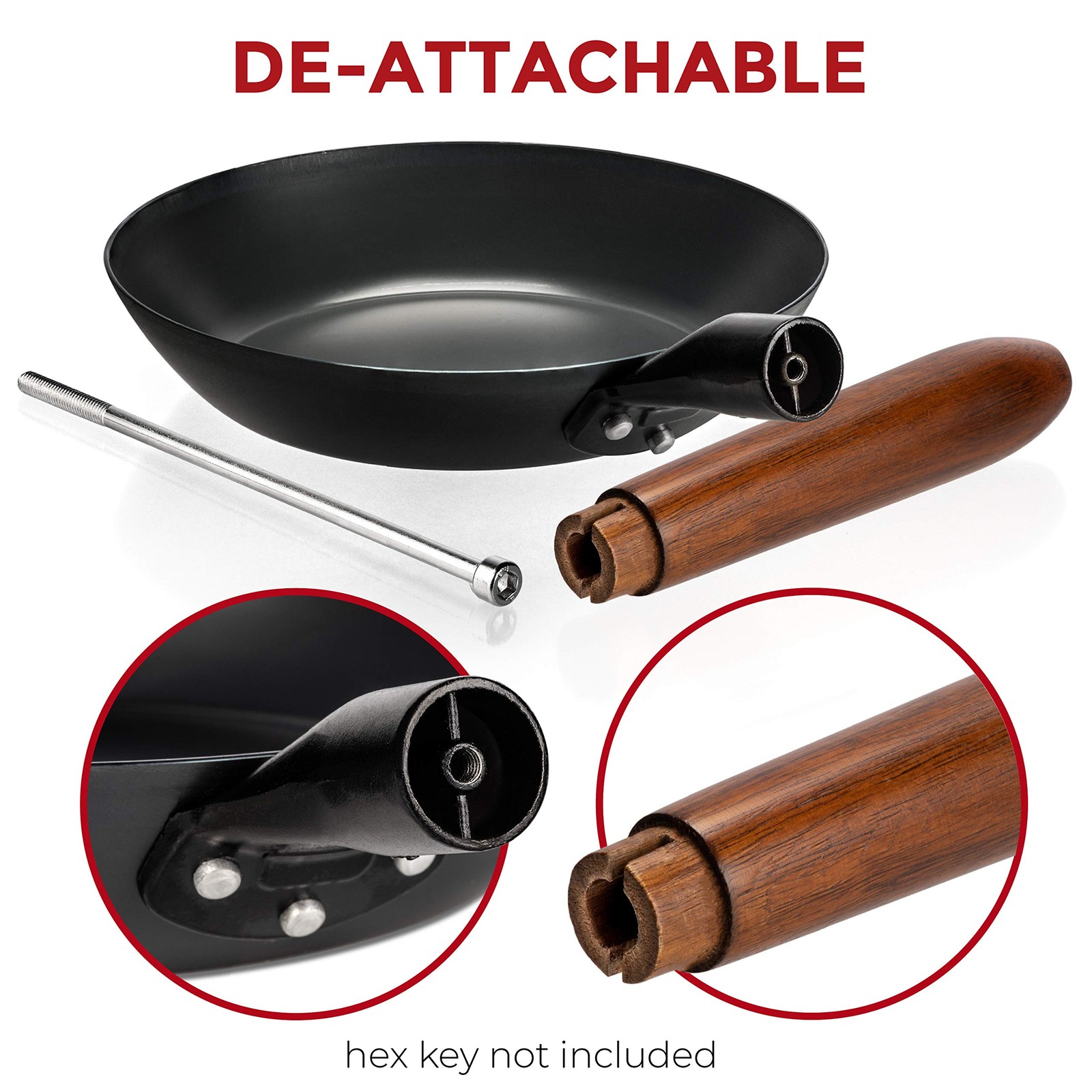 Coatingfree Carbon Steel Pan Durable 7.9 Inch Frying Pan Pans For Cooking Health