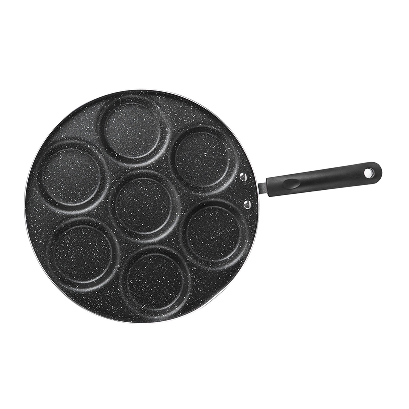 7-Hole Non Stick Cooking Pan For Fried Eggs Burger Mold Kitchen Supplies ZXS