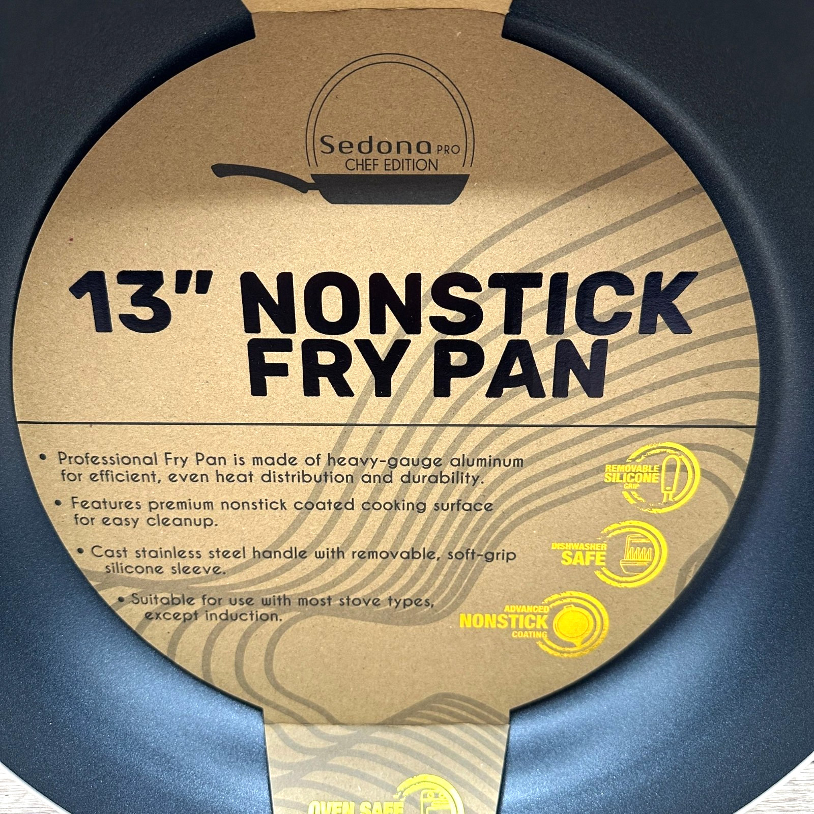 Sedona Chef Edition 13″ Nonstick Fry Pan Oven Safe, Dishwasher Safe New