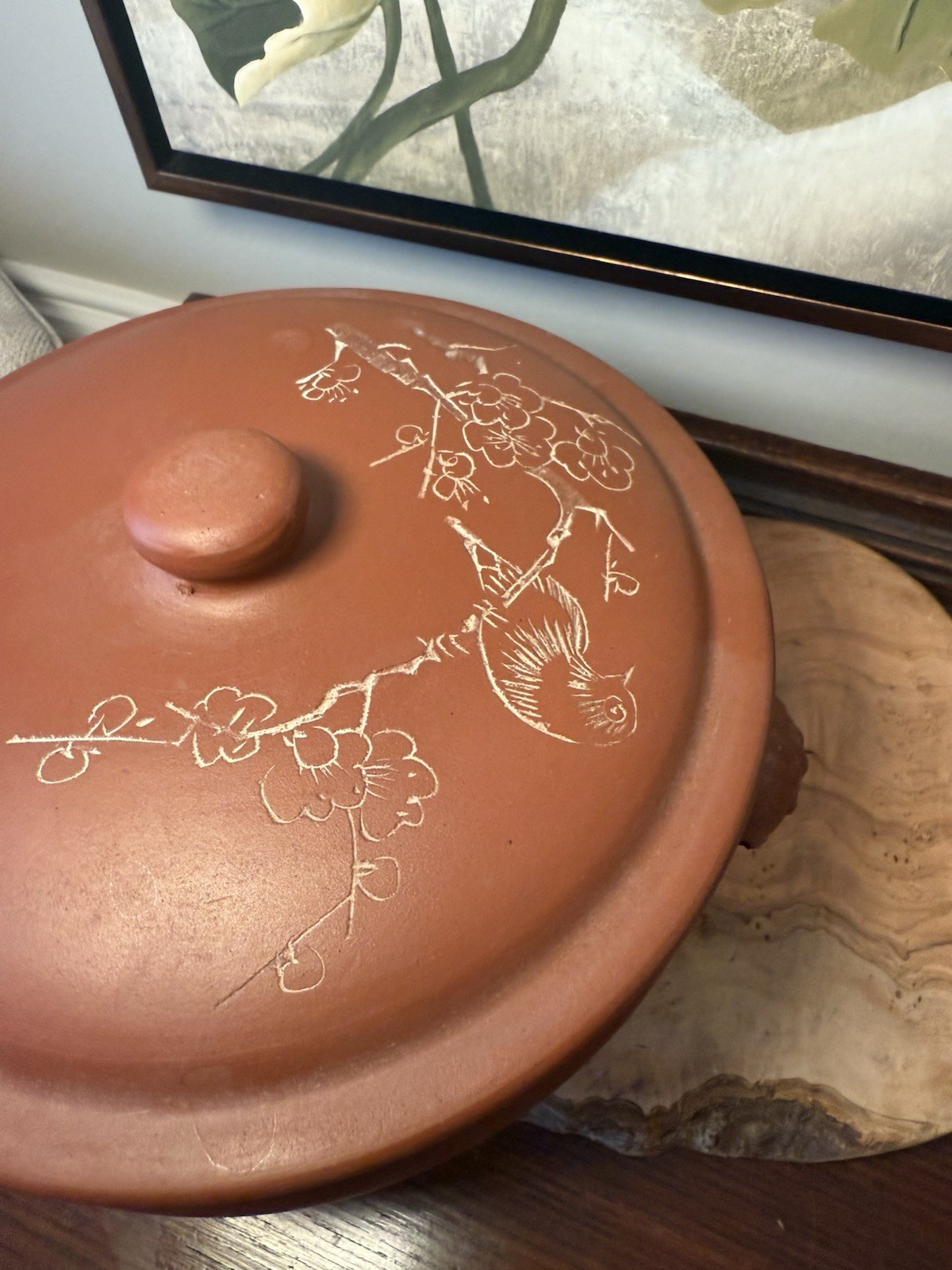 Vintage Asian Red Clay Pottery Large Steamer Yunnan Qigue Cook Pot Yixing