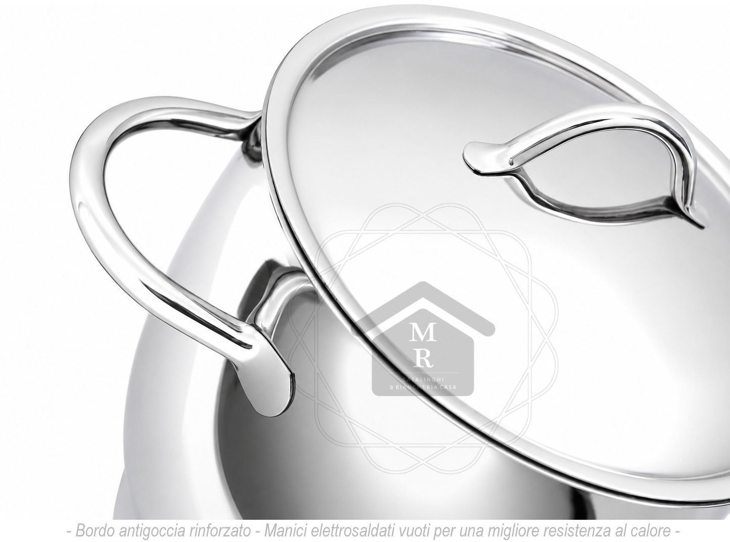 8pc Pot Battery 18/10 stainless steel induction bottom, 1950 Mepra line