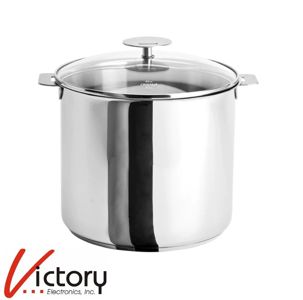 NIOB Cristel Casteline 21110L 7.6 QT Stockpot w/Lid | 11″ x 7.75″ x 8.75″ | 22cm