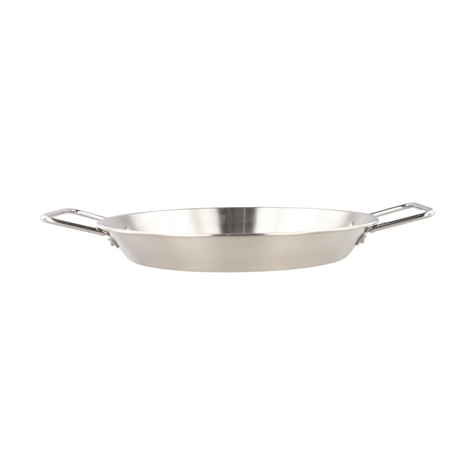 Rust Resistant Stainless Steel Paella Pot Flat Bottom Cooking Pot 32CM