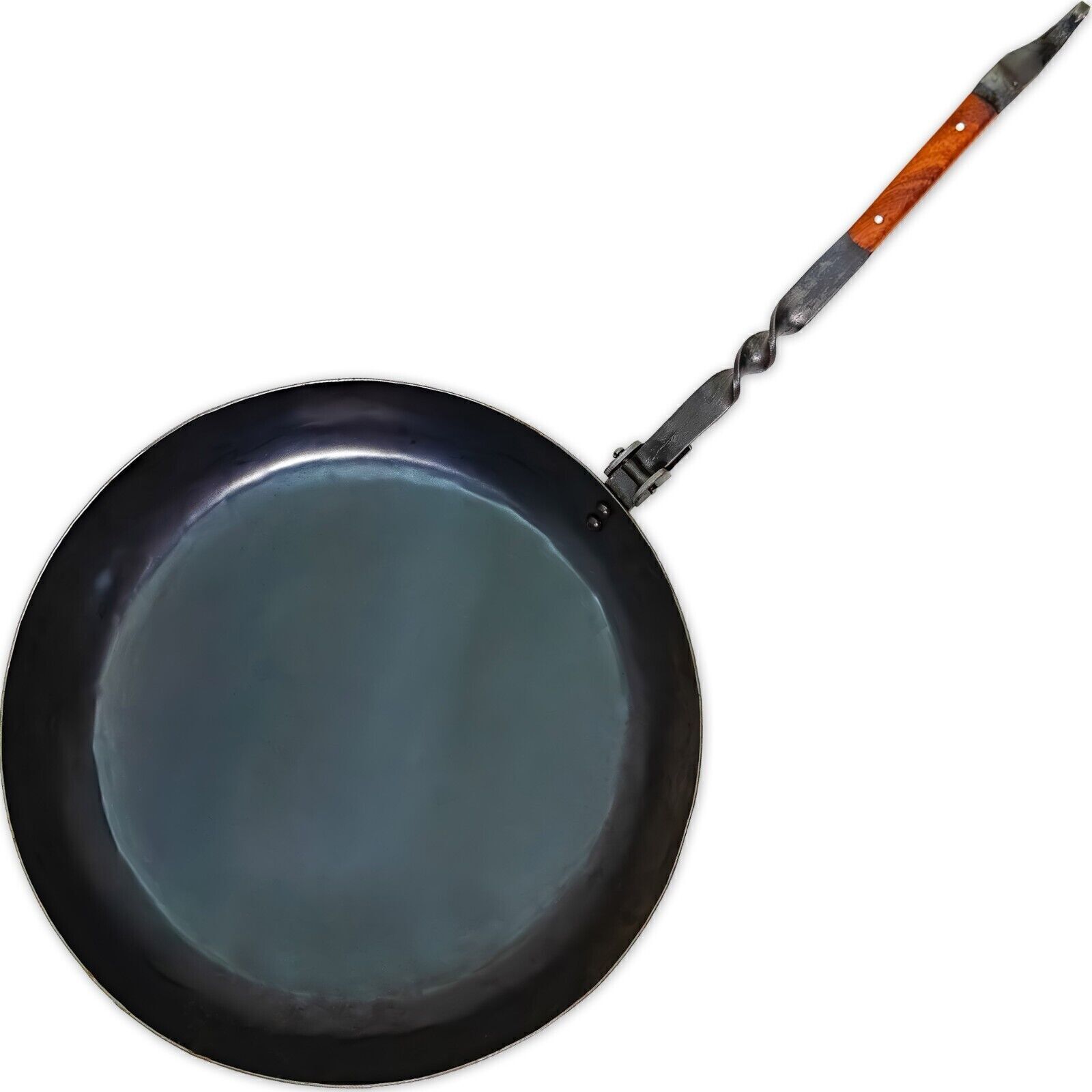 Heavy Duty Functional Medieval Outdoor Camping Hand Forged Folding Frying Pan