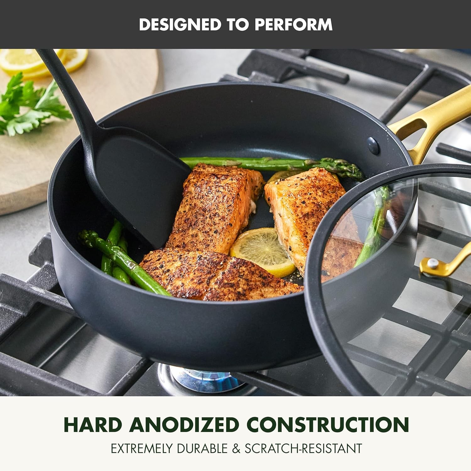 GreenPan Nonstick Reserve Pro 10 Piece Cookware Set, NSF Certified Ceramic, Hard