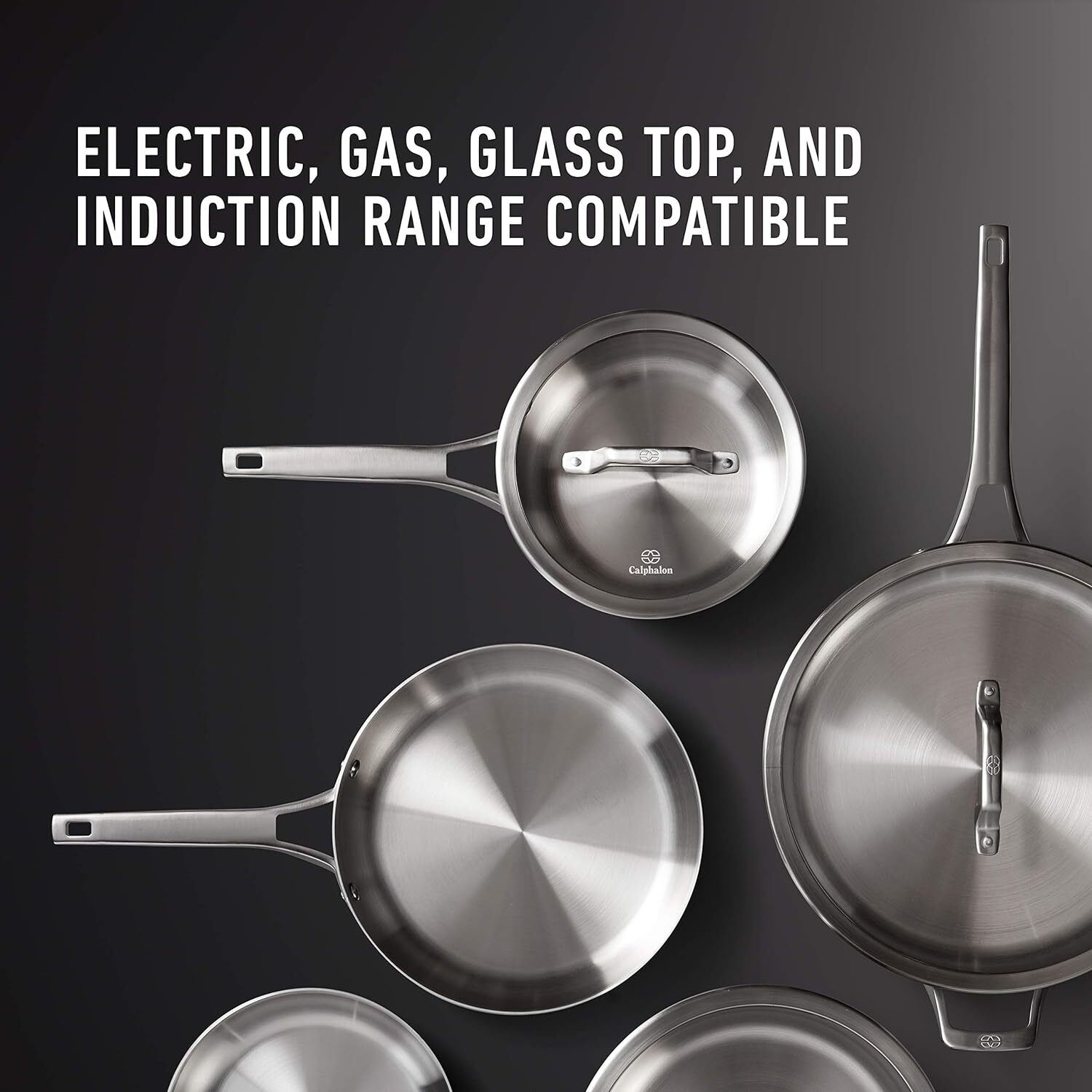 Calphalon Stainless Steel 11-Piece Cookware Pots & Pans Set w/ Stay Cool Handles