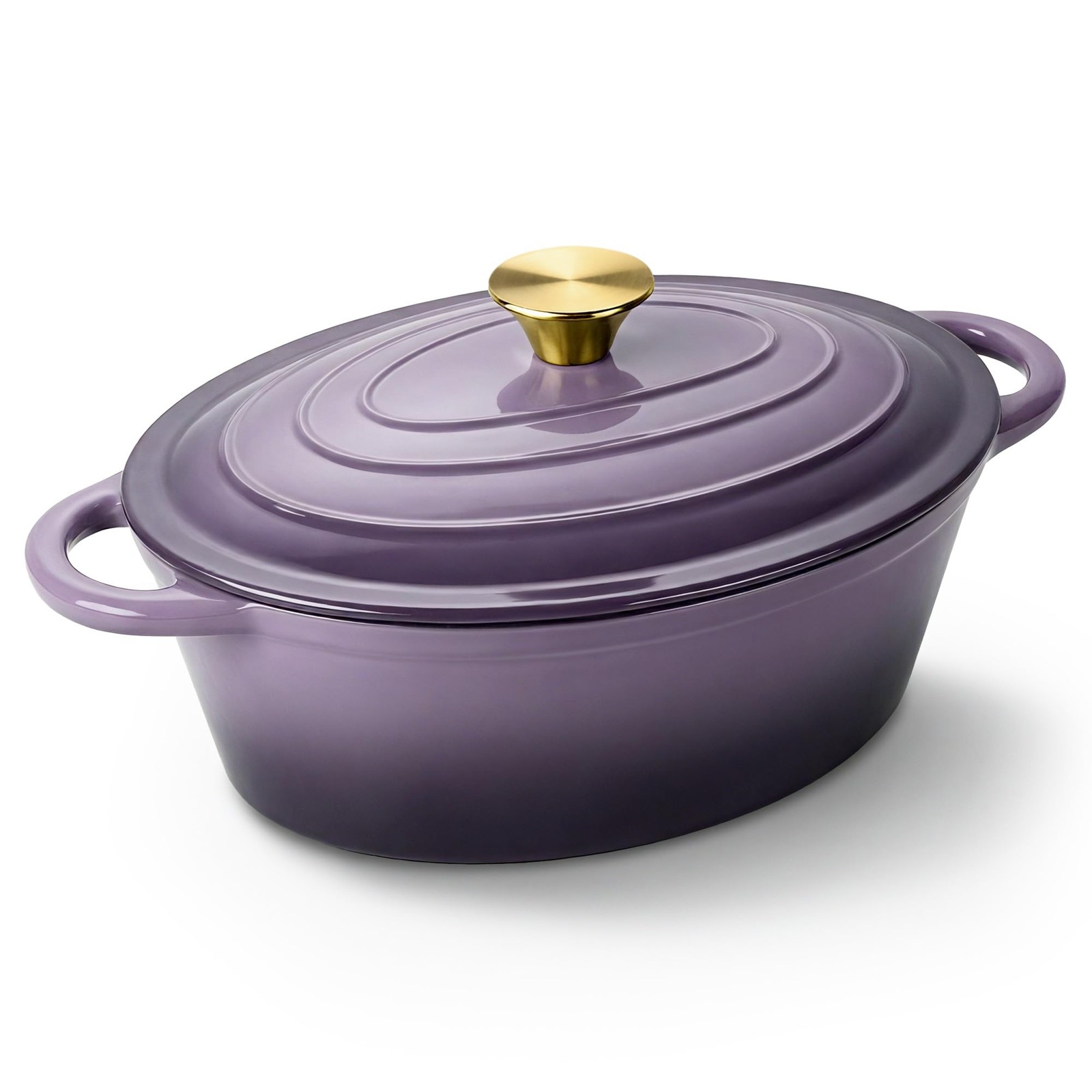 Kerilyn Oval Dutch Oven For Bread Baking 4.5 Quart Non Stick Enameled Cast Iron