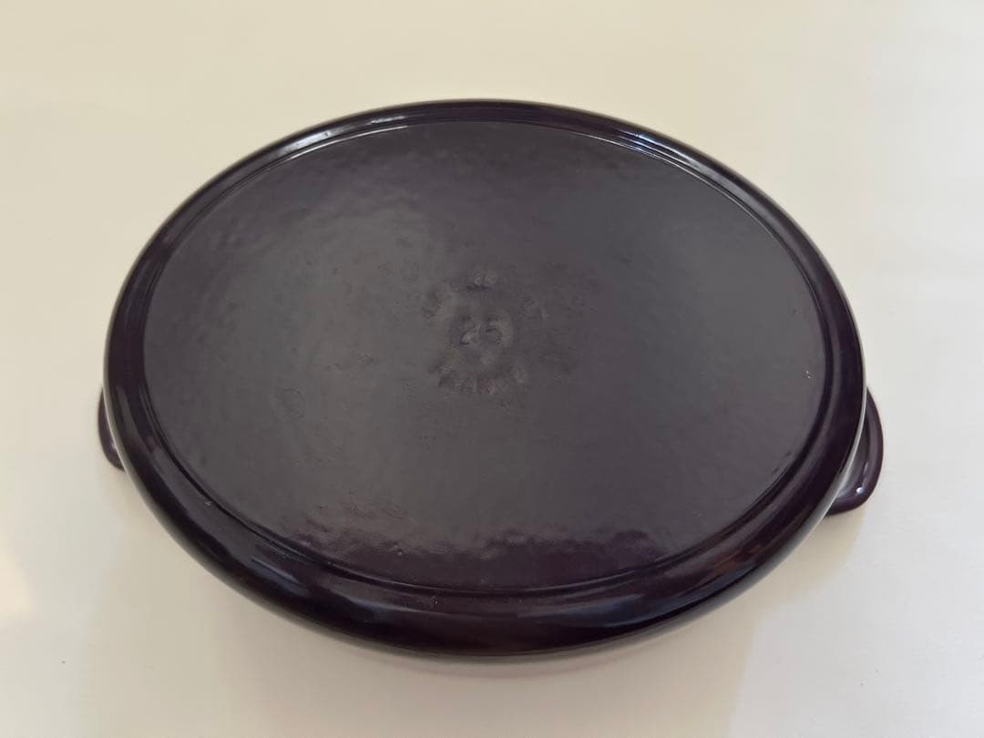 Le Creuset Oval Cocotte 25cm 2-3/4qt 9″ Cassis Purple Casserole Enamel Cast Iron