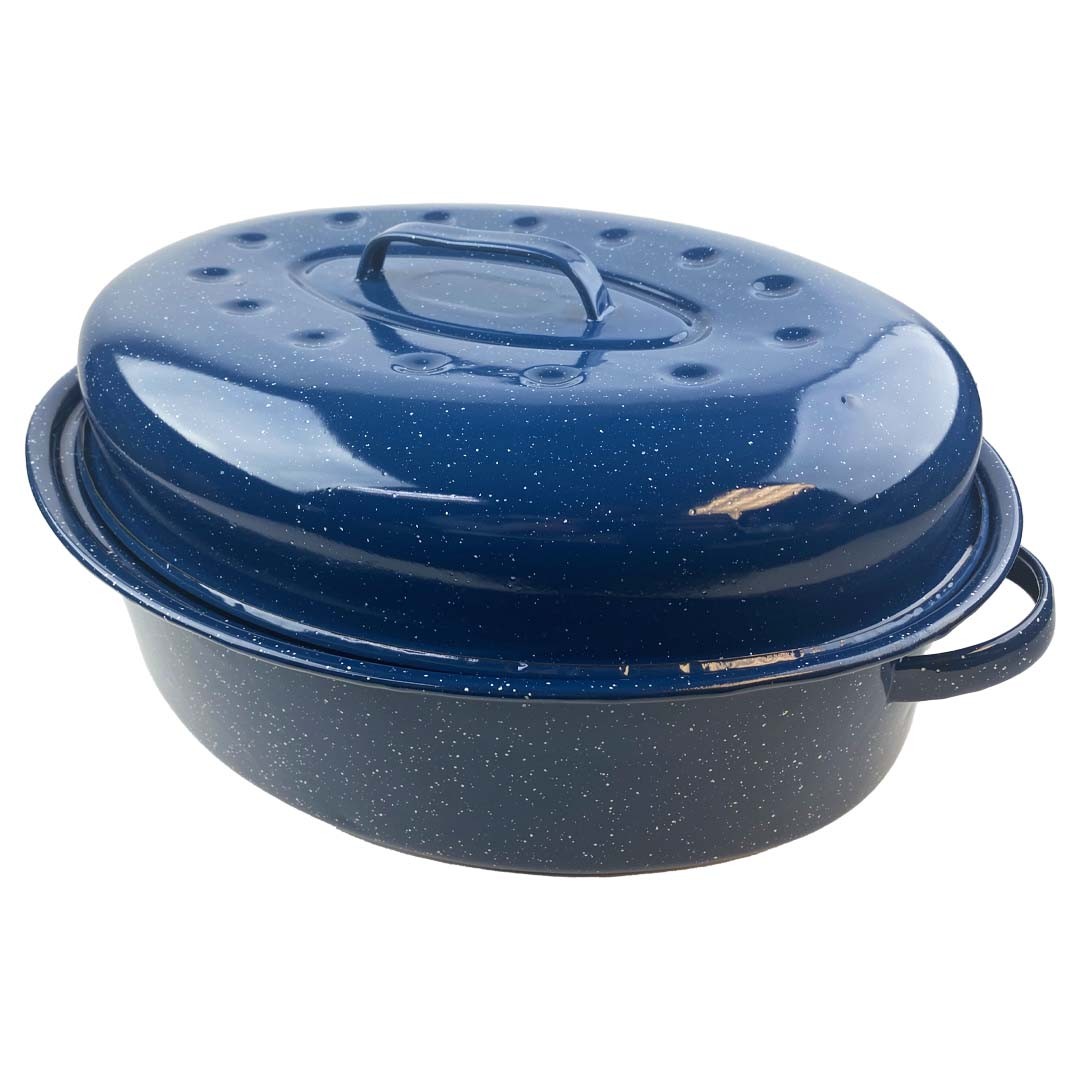 Granite Ware Limited Edition Oval Blue Roaster – 18″