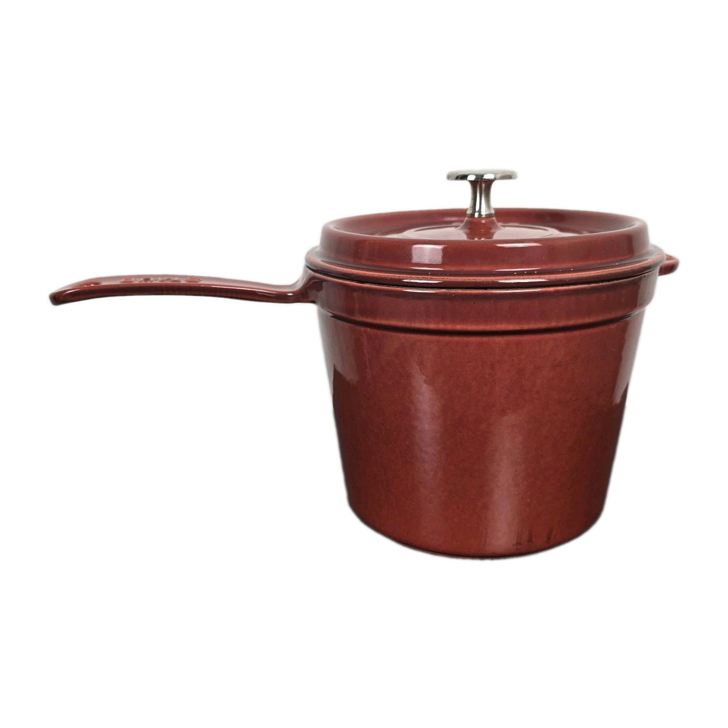 Staub France 18 cm, 3 Qt Rouge Red Enameled Cast Iron Saucepan Integrated Handle