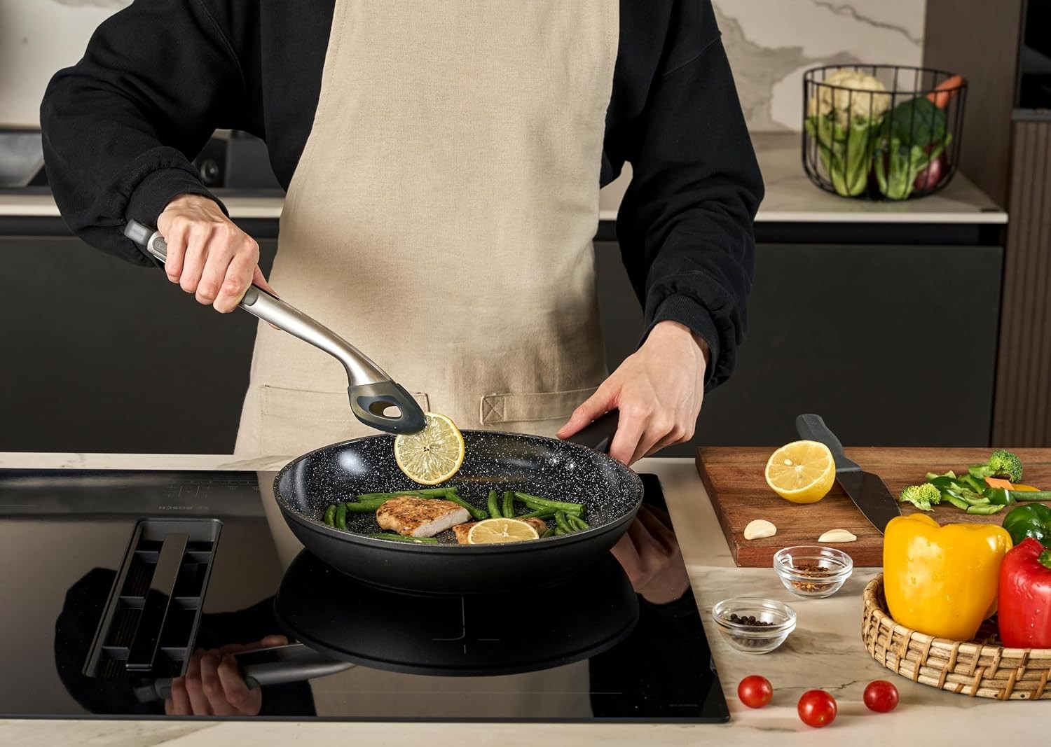 Ultimate Ceramic Cookware – Non-Stick Frying Pan for Healthy Meal Prep –