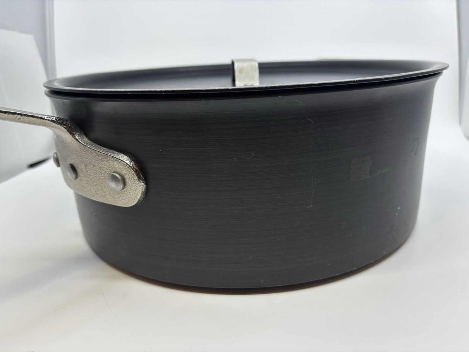 Calphalon Anodized NSF Commercial 8.5 qt. Sauce Pan w/ Lid #8788.5 USA RARE