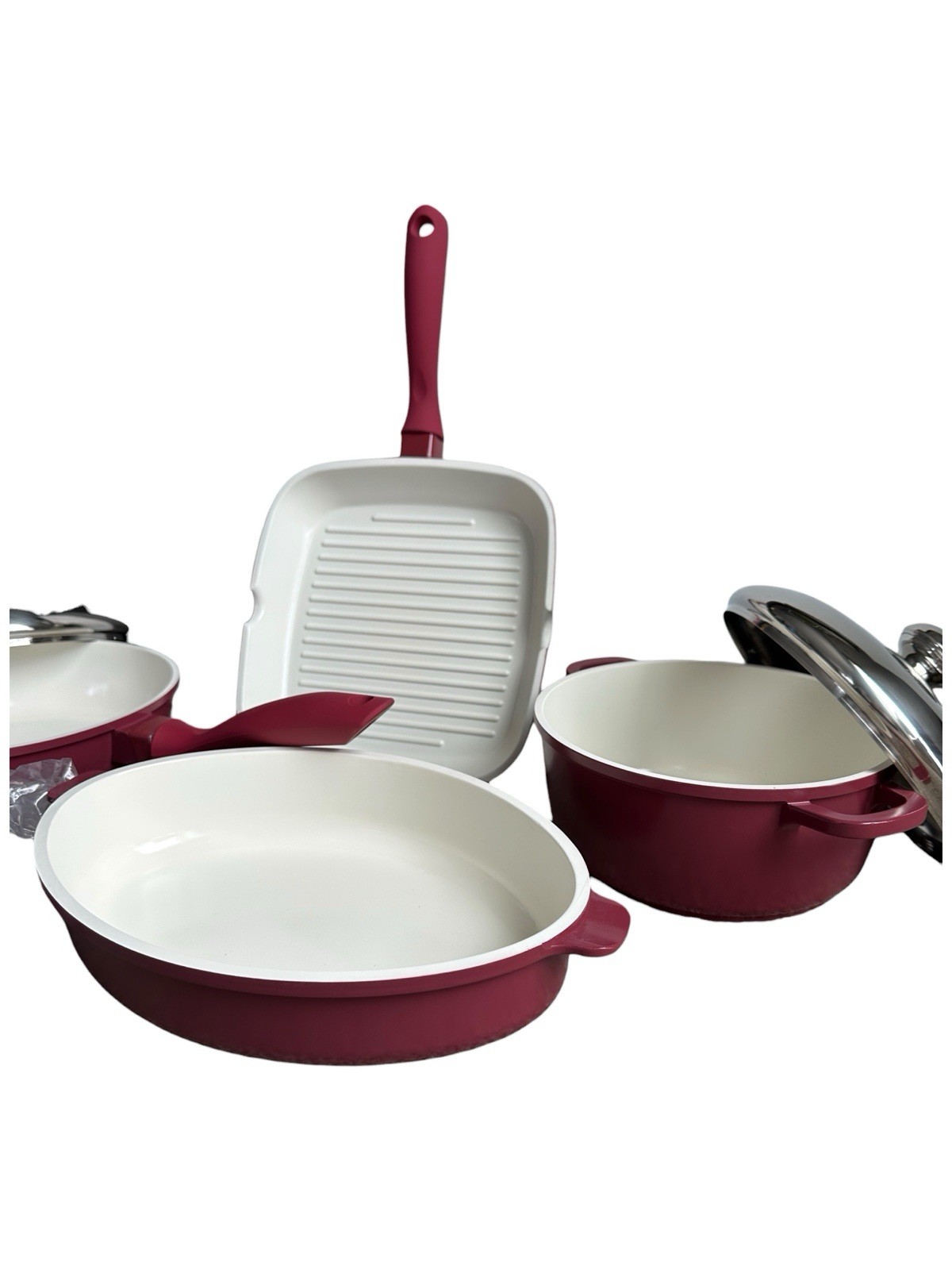 Lorena Garcia Bella Kitchen 11 Pc Ceramic Cookware Set Technolon Nonstick New
