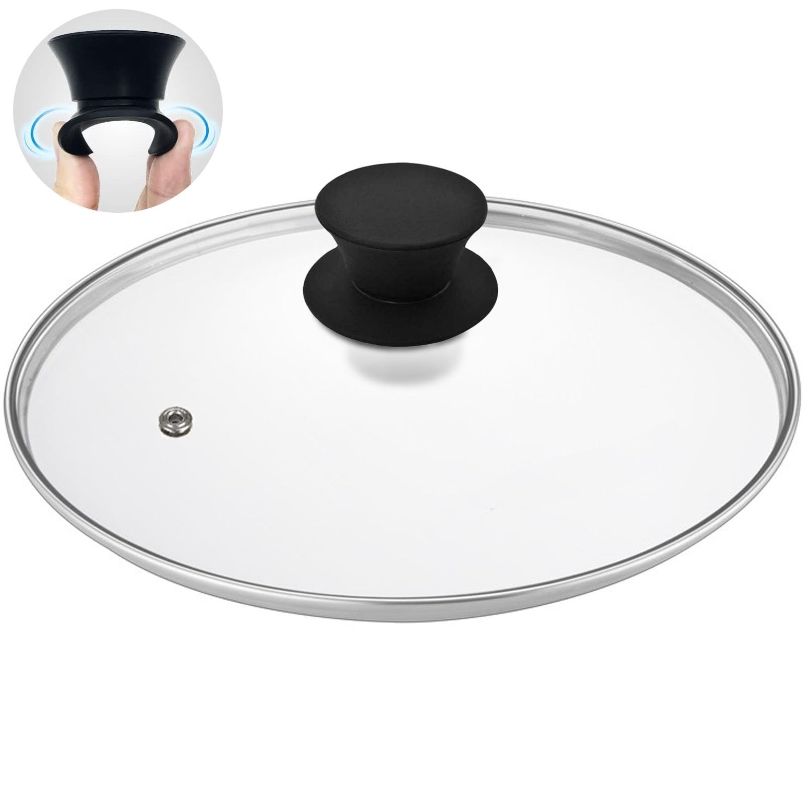 Glass Lid for 12 Inch Cast Iron Skillets Frying Pans, 30cm Tempered Lids for …