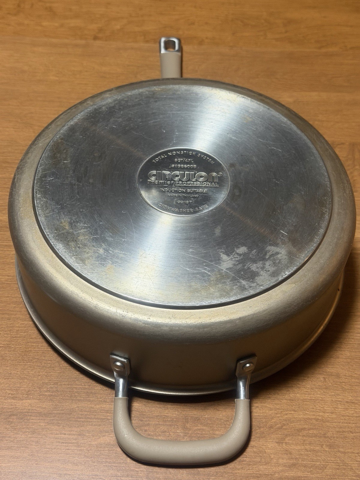Circulon Premier Professional 5qt/4.7L 3” Tall Frying Pan & Glass Lid 2 Handles