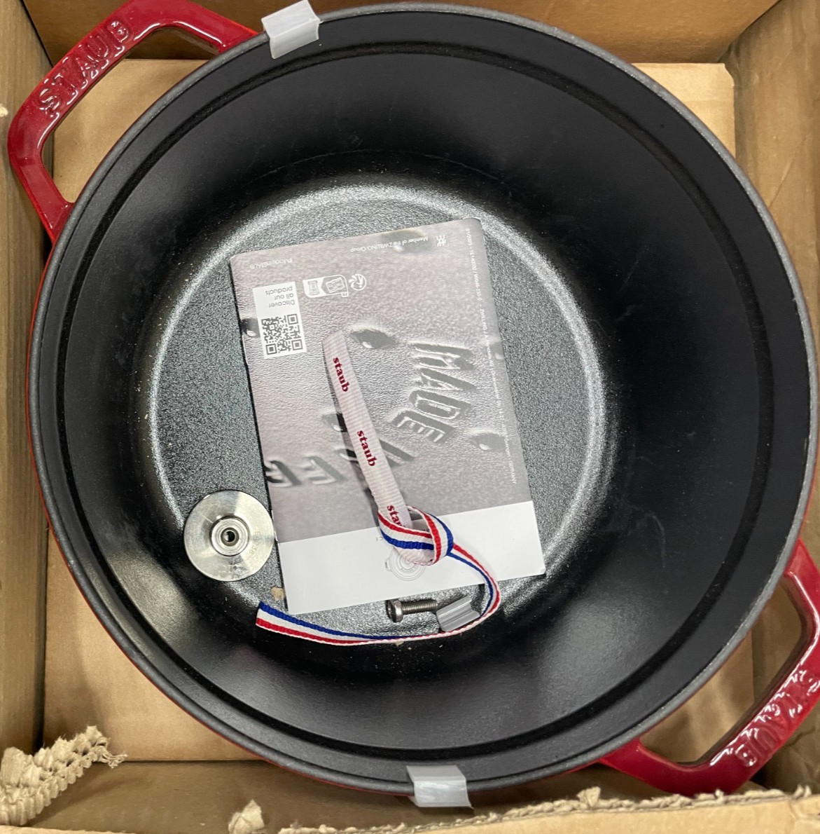 Staub Round Dutch Oven, 4 qt. Cherry – NEW