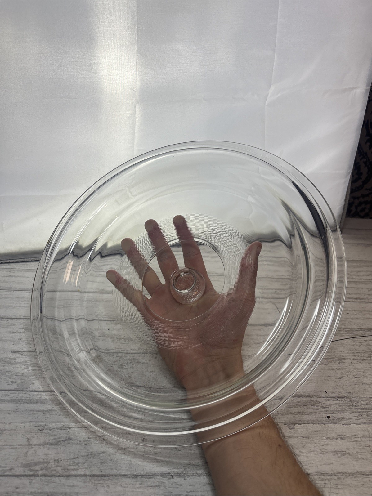 Large Glass Replacement Lid for Cast Iron Skillets & Pyrex 11 1/2″ ID 12 1/4 OD