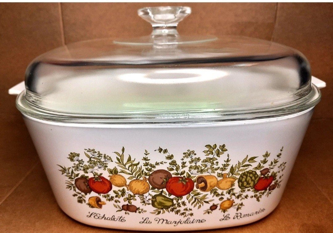Corning Ware [USA] ‘Spice o’ Life’ 5L Dutch Oven/Casserole Dish [A-5] with Lid