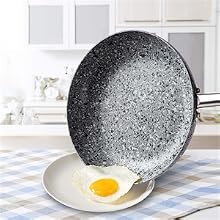 Frying Pans Set with 100% APEO & PFOA-Stone Non Stick Coating, Granite Skillet