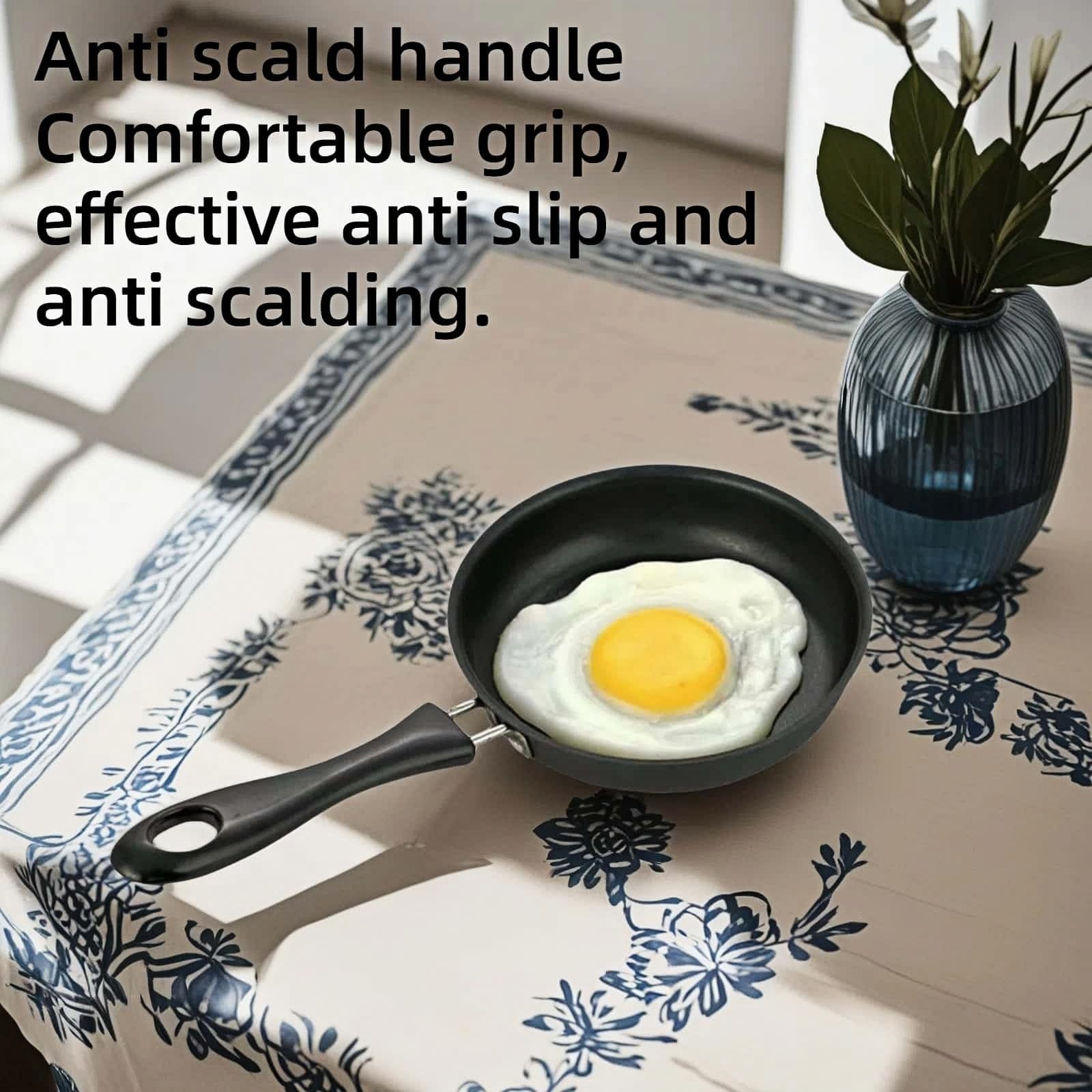 FANBODTA 4.7inch Mini Non-Tick Egg Pan – 5-Layer Coating, Dishwasher Safe, Ga…