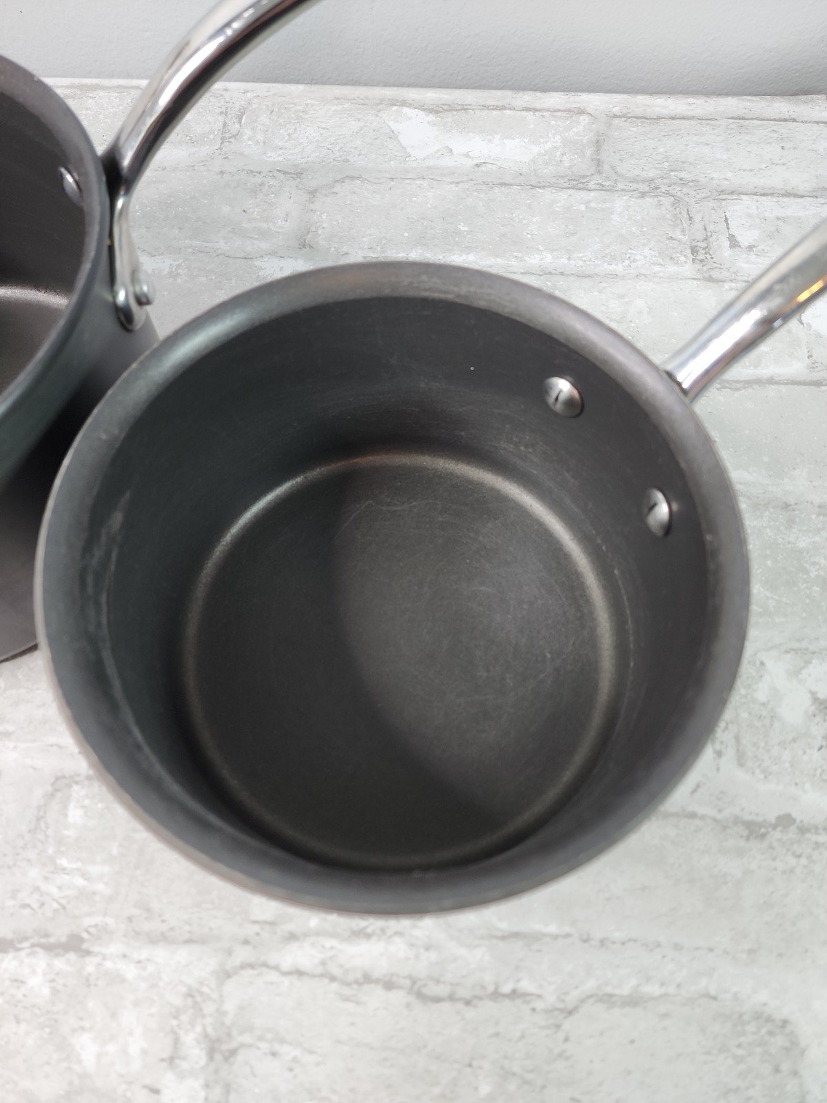 Kirkland Signature NSF Anodized Aluminum Non-Stick Saucepans 2, 3, 4 Qt No Lids