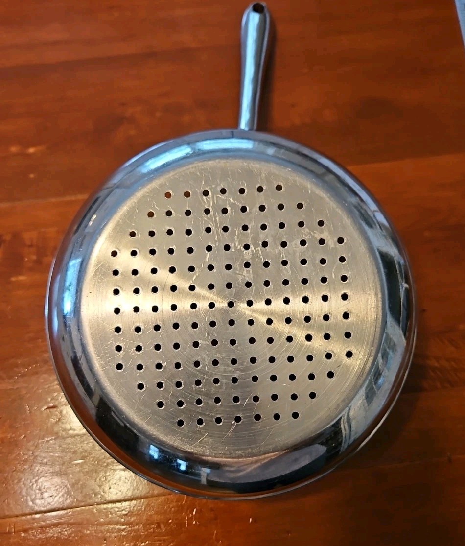 All Clad Stainless 8.5 In Diameter 4″ Tall Steamer Insert Drainer Pot 3 Qt