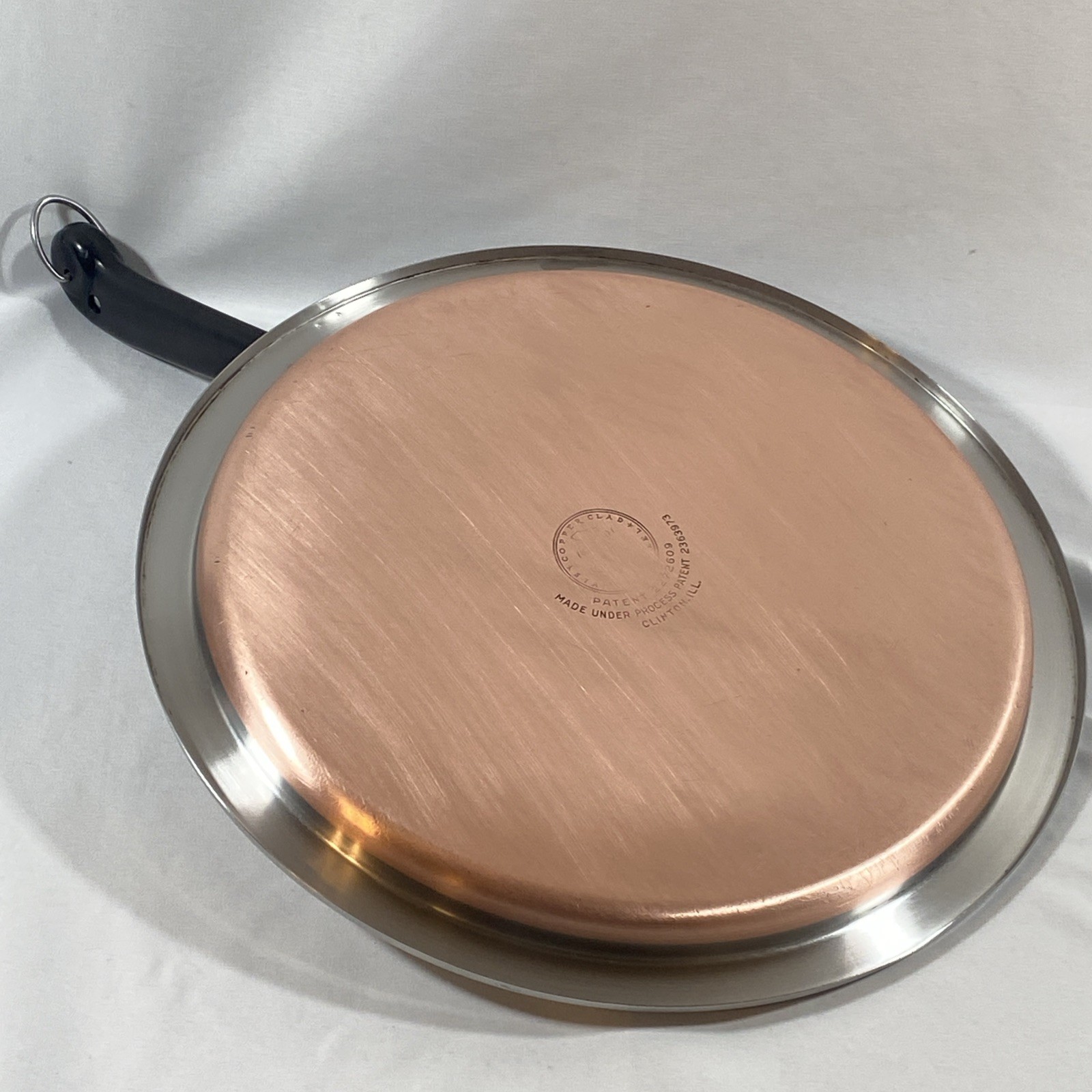 Revere Ware 13.5″ Round Griddle Copper Bottom Stainless Steel Pancake Skillet