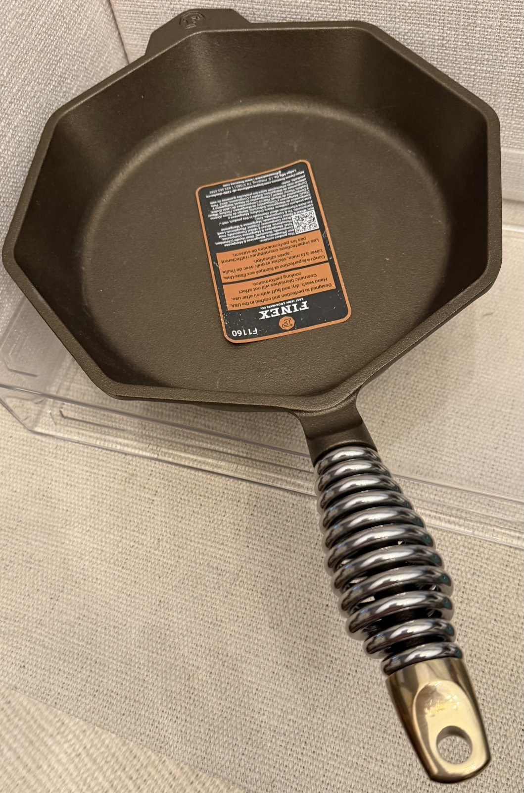 NEW Finex Cast Iron Pan Skillet No.10 F1160 10 Inches made in USA Portland OR