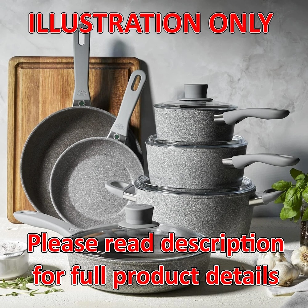 Ballarini Parma Plus by HENCKELS 8-pc Aluminum Nonstick Cookware Set PLS READ!!!