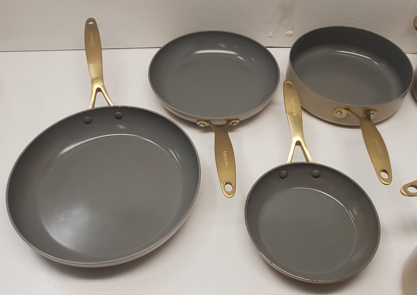 GreenPan Jewel Pro 11-Piece Cookware Set Hard Anodized Nonstick Taupe