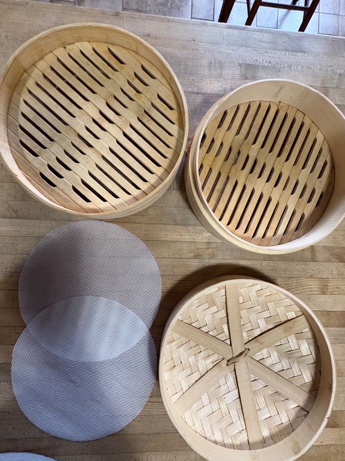 BAMBOO STEAMER BASKET 2 Tier 10-Inch KITCHENCRUST
