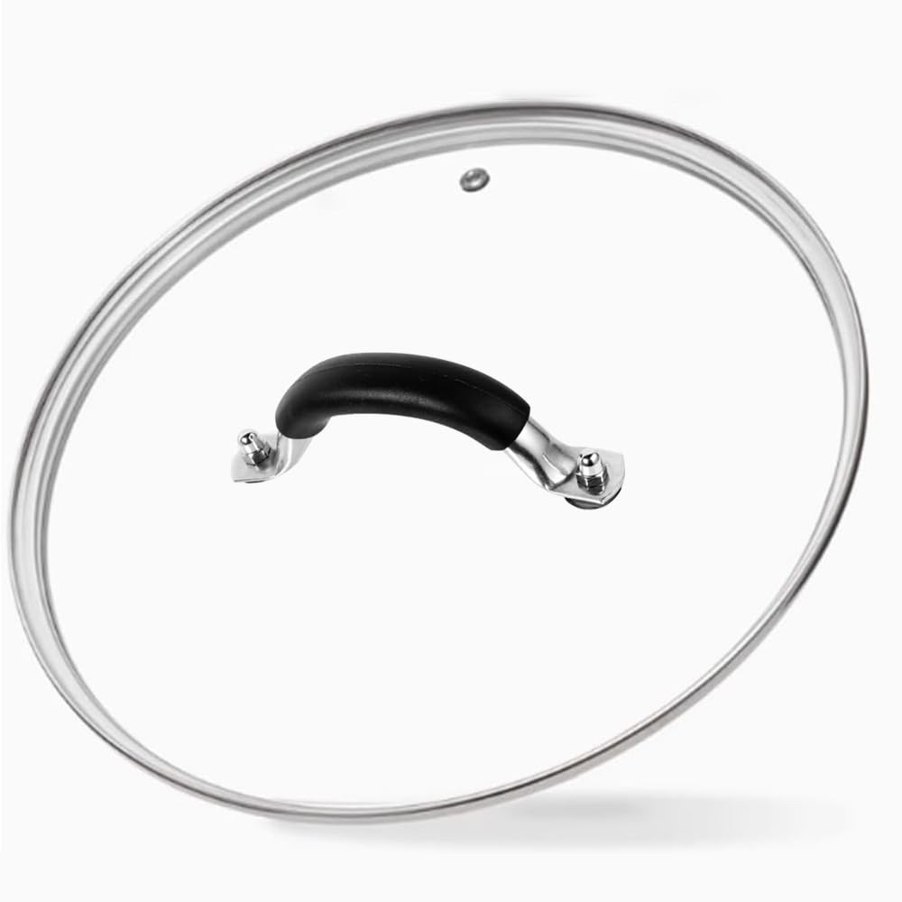 12 Inch Tempered Glass Lid for Lodge 12″ Cast Iron Skillets & 7QT Dutch Ovens