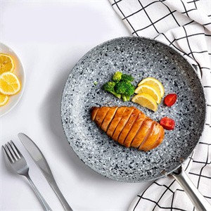 Frying Pans Set with 100% APEO & PFOA-Stone Non Stick Coating, Granite Skillet