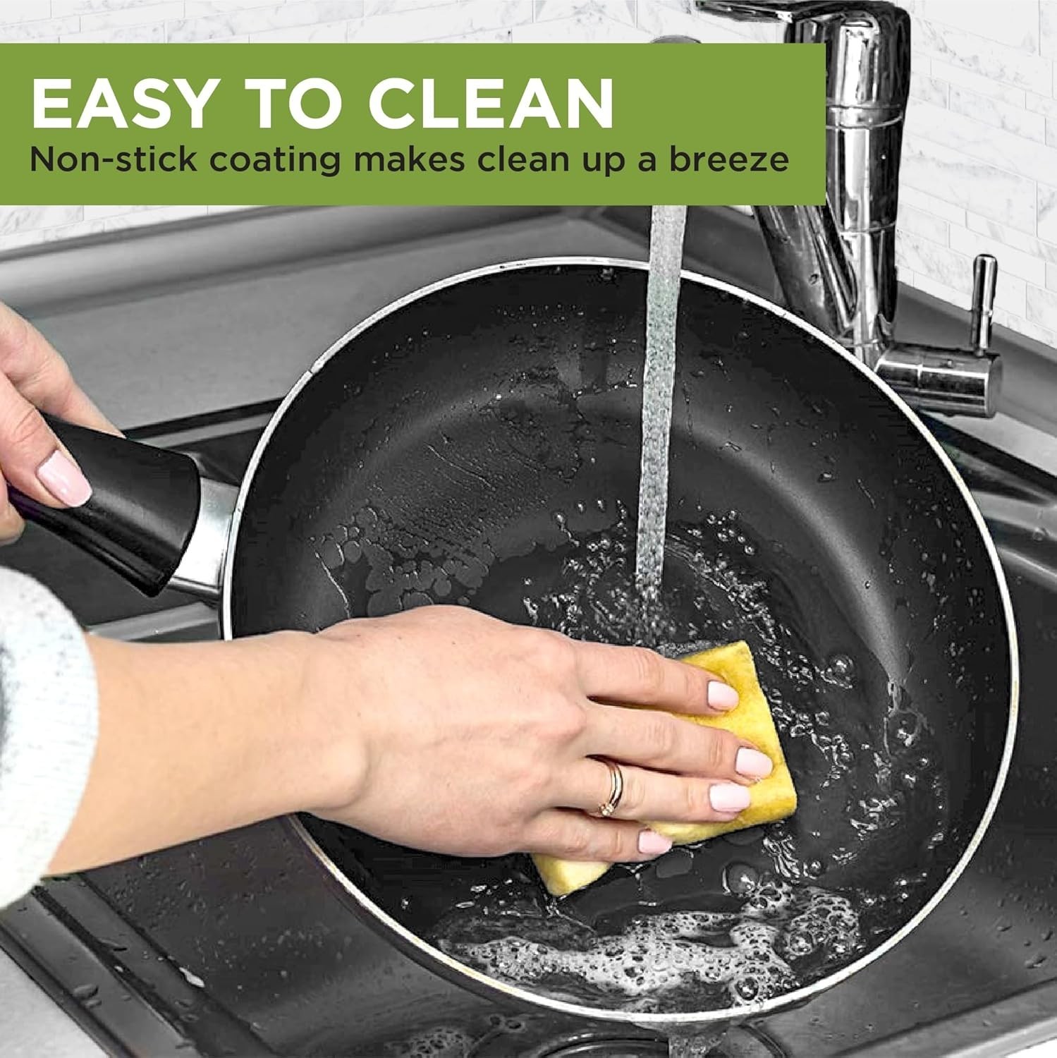 26-Piece Easy Clean Ceramic Nonstick Cookware Set – Dishwasher Safe Essentials