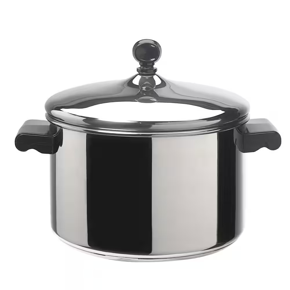 Farberware Stainless Steel Saucepot 4 Qt Pot With Lid Induction Safe
