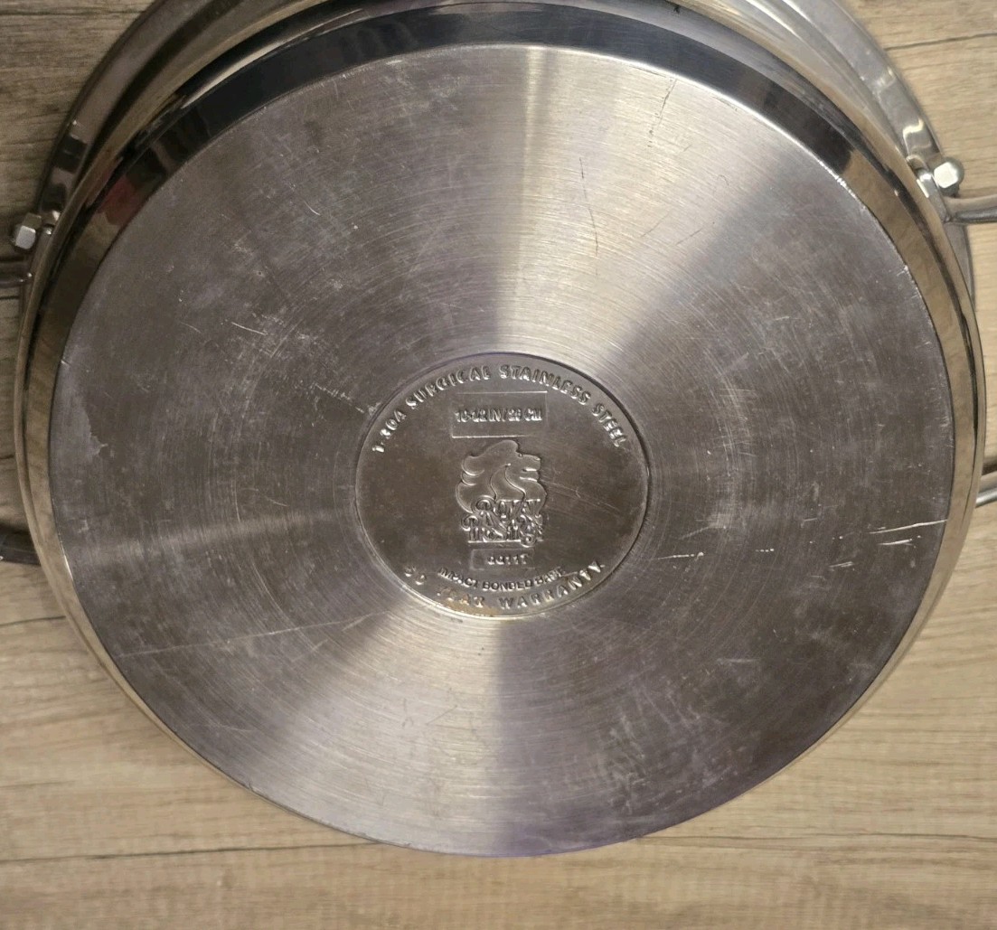 Royal Prestige T-304 Surgical Stainless Steel 10 1/2 In Pot Impact Bonded Base