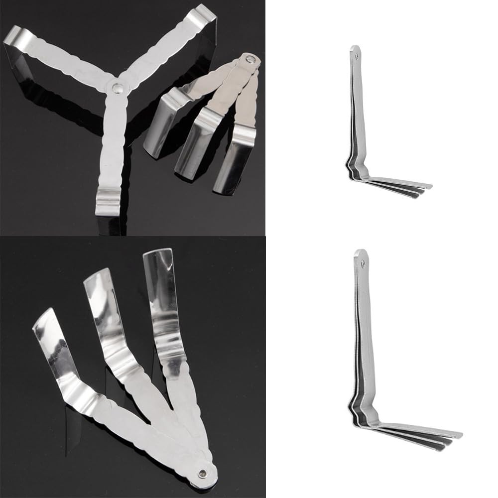 NentMent 4 Pack Small Steamer Rack Trivet Portable Folding Cooking Rack Cooli…