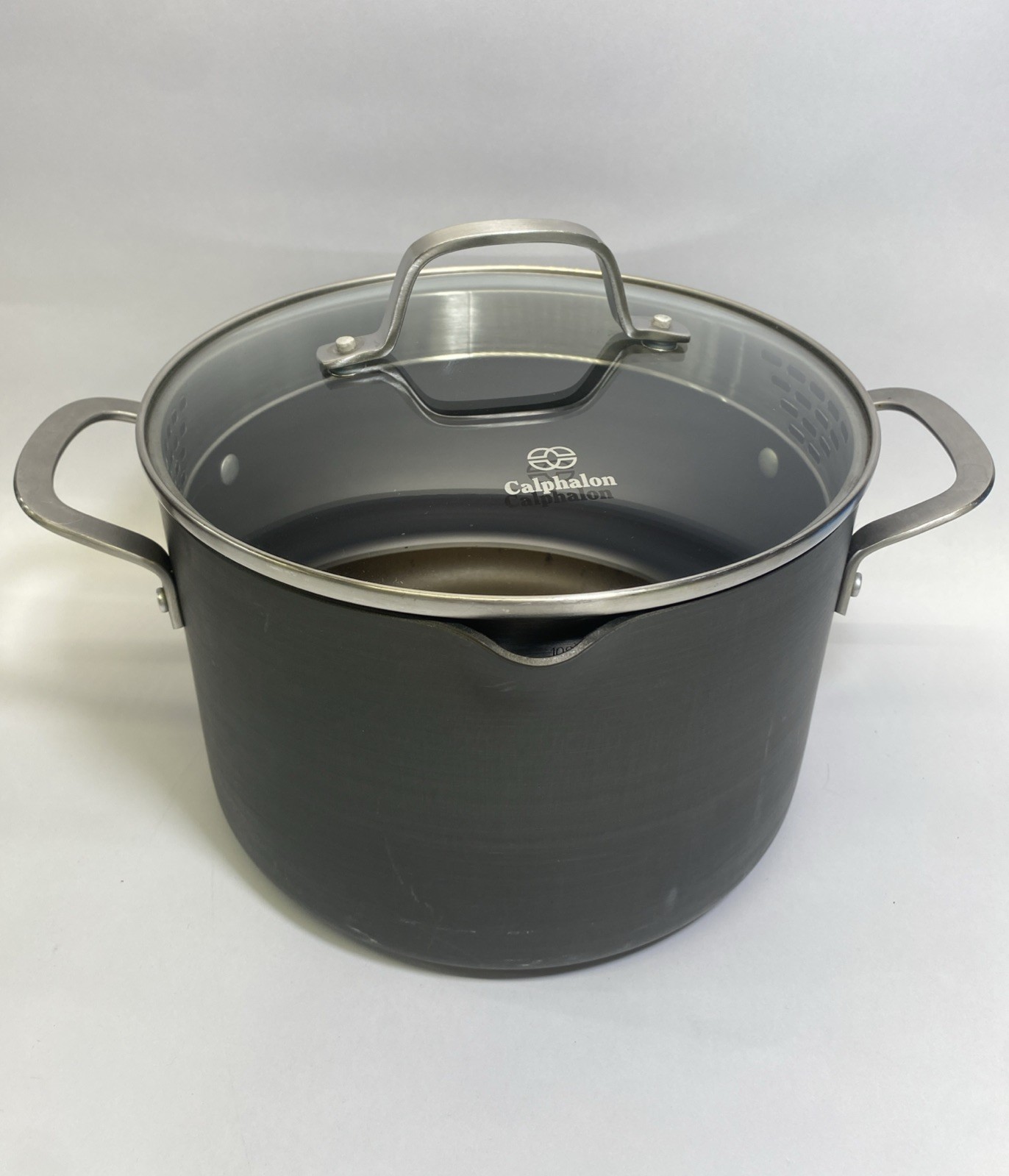 Calphalon Classic 6qt Stockpot Hard Anodized Nonstick Oven Dishwasher Safe USA