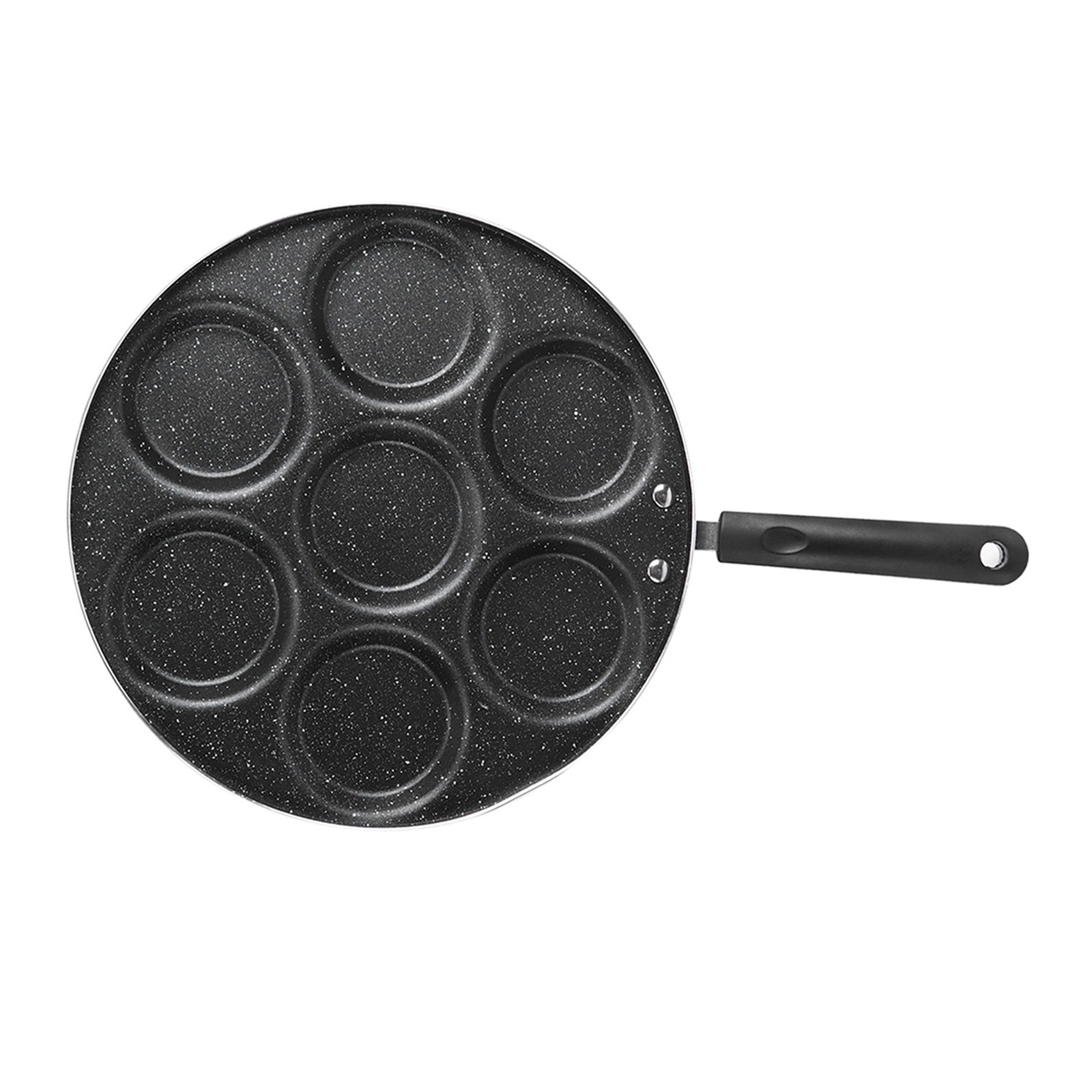 7-Hole Non Stick Cooking Pan For Fried Eggs Burger Mold Kitchen Supplies ZXS
